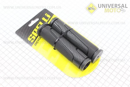 Рукоятки керма 125мм комплект, чорні SBG-6708L. SPELLI (Велозапчастини / UM4064-V04)