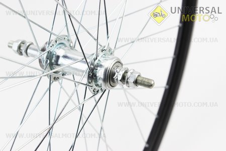 Колесо 28" заднее "капля" обод алюминиевый, втулка 14Gх36Н в сборе, под вольнобег, крепл. гайка "SCORPION". Китай (Велоколёса / UM4065-V18)