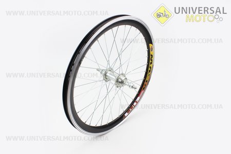 Колесо 20" заднее МТВ "капля" обод алюминиевый, втулка 14Gх36Н в сборе, под вольнобег, крепл. гайка "MAYA"