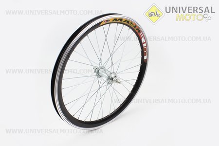 Колесо 20" переднее МТВ "капля" обод алюминиевый, втулка 14Gх36Н в сборе, крепл. гайка "MAYA"