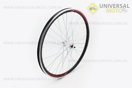 Колесо 26" переднее MTB "капля" обод и втулка алюминиевые 14Gx36H в сборе, пром-подшипники 6000 2RS, крепл. гайка "ТМК"