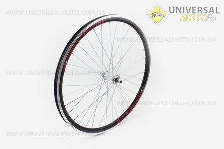 Колесо 26" переднее MTB "капля" обод и втулка алюминиевые 14Gx36H в сборе, пром-подшипники 6000 2RS, крепл. гайка "ТМК"