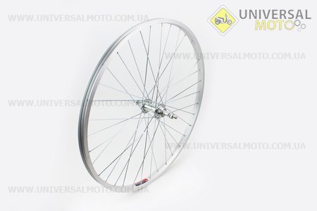Колесо 26" заднее МТВ обод алюминиевый, втулка 14Gх36Н в сборе, под вольнобег, крепл. гайка. Китай (Велоколёса / UM4065-V28)