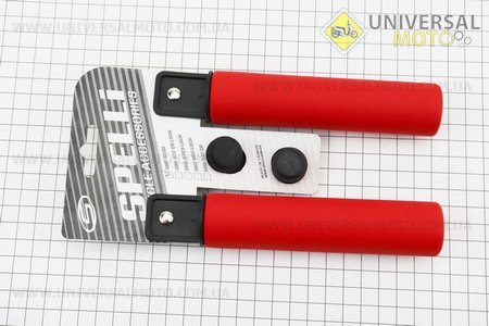 Рукоятки керма 130мм, силіконові комплект, червоні SBG-6108. SPELLI (Велозапчастини / UM4066-V07)