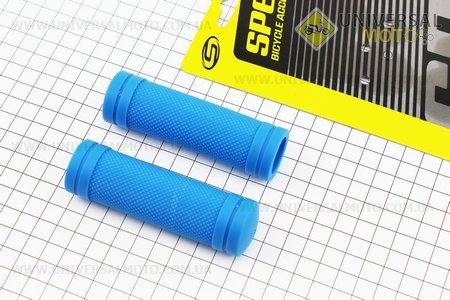 Рукоятки руля 90мм на детский велосипед, комплект, синие SBG-660S. SPELLI (Велозапчасти / UM4069-V08)