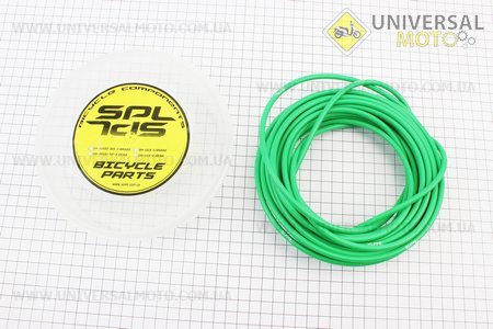 Сорочка тросу гальмівного 5мм х 9м з тефлоновим покриттям, зелена BH-9000. SPELLI (Велозапчастини / UM4069-V11)