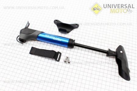 Насос алюмінієвий з Т-ручкою, синій GP-96A. GIYO (Велоінструмент / UM4070-V25)