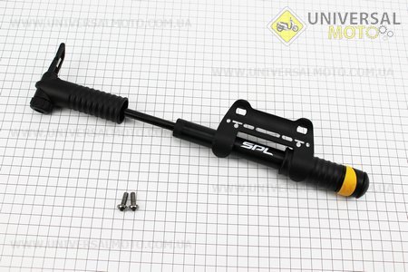 Насос алюмінієвий, (2-х ходовий), чорний SPM-102. SPELLI (Велоінструмент / UM4071-V74)