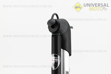 Насос алюмінієвий з вузьким манометром, Т-ручкою, SPM-1961A. SPELLI (Велоінструмент / UM4071-V81)