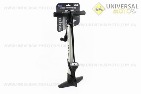 Насос ручний "підлоговий" з мано метром 160 psi / 11 bar, під штуцера Schrader & Presta, GF-35P. GIYO (Інструменти / UM4072-V11)