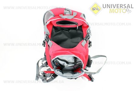 Рюкзак влагозащитный 20 литр., с отсеком для шлема, чехлом от дождя, вентилируемые накладки на спину, светоотражающие полосы, красный COMFORT SBP-059. SPELLI (Велоэкипировка / UM4080-V08)