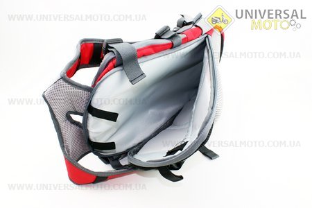 Рюкзак влагозащитный 20 литр., с отсеком для шлема, чехлом от дождя, вентилируемые накладки на спину, светоотражающие полосы, красный COMFORT SBP-059. SPELLI (Велоэкипировка / UM4080-V08)