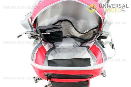 Рюкзак влагозащитный 20 литр., с отсеком для шлема, чехлом от дождя, вентилируемые накладки на спину, светоотражающие полосы, красный COMFORT SBP-059. SPELLI (Велоэкипировка / UM4080-V08)