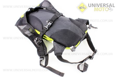 Рюкзак влагозащитный 5 литр., с диодным указателем направления, пульт дистанционного управления, Li-ion 3.7V 600mAh зарядка от USB, салатовый. Китай (Велоэкипировка / UM4080-V17)