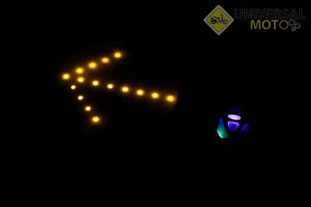 Рюкзак влагозащитный 5 литр., с диодным указателем направления, пульт дистанционного управления, Li-ion 3.7V 600mAh зарядка от USB, салатовый. Китай (Велоэкипировка / UM4080-V17)