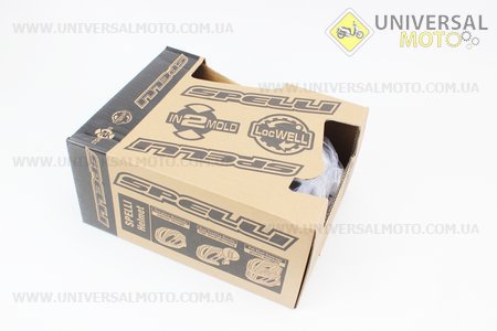 Шлем велосипедный L (59-65 см) съемный козырек, 10 вент. отверстия, системы регулировки по размеру Divider и Run System SRS, черно-бело-красный 4000. SPELLI (Велоэкипировка / UM4080-V32)