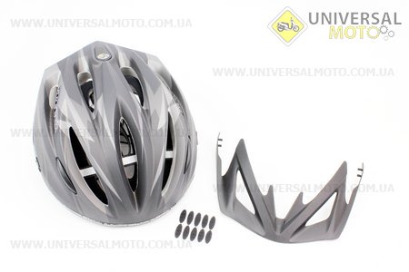 Шлем велосипедный L (59-65 см) съемный козырек, 10 вент. отверстия, системы регулировки по размеру Divider и Run System SRS, черный матовый SBH-4000. SPELLI (Велоэкипировка / UM4080-V35)