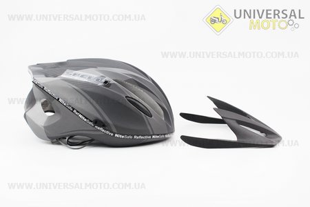 Шлем велосипедный M (55-61 см) съемный козырек, 10 вент. отверстия, системы регулировки по размеру Divider и Run System SRS, черный матовый SBH-4000. SPELLI (Велоэкипировка / UM4080-V38)