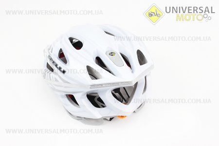 Шлем велосипедный L (59-65 см) съемный козырек, 18 вент. отверстия, системы регулировки по размеру Divider и Run System SRS, бело-серый SBH-5900. SPELLI (Велоэкипировка / UM4080-V39)