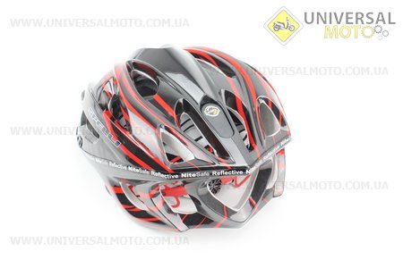 Шлем велосипедный L (59-65 см) съемный козырек, 18 вент. отверстия, системы регулировки по размеру Divider и Run System SRS, черно-красный SBH-5900. SPELLI (Велоэкипировка / UM4080-V42)