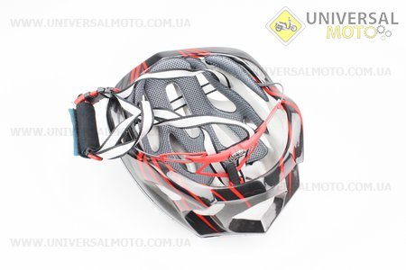 Шлем велосипедный L (59-65 см) съемный козырек, 18 вент. отверстия, системы регулировки по размеру Divider и Run System SRS, черно-красный SBH-5900. SPELLI (Велоэкипировка / UM4080-V42)