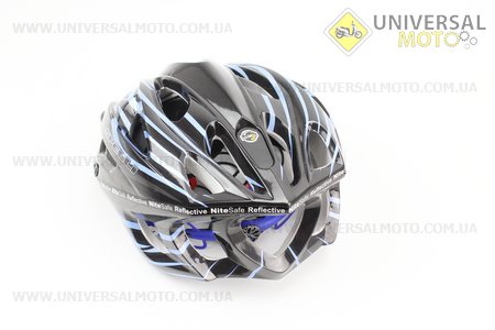 Шлем велосипедный L (59-65 см) съемный козырек, 18 вент. отверстия, системы регулировки по размеру Divider и Run System SRS, черно-синий SBH-5900. SPELLI (Велоэкипировка / UM4080-V43)