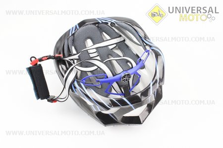 Шлем велосипедный L (59-65 см) съемный козырек, 18 вент. отверстия, системы регулировки по размеру Divider и Run System SRS, черно-синий SBH-5900. SPELLI (Велоэкипировка / UM4080-V43)