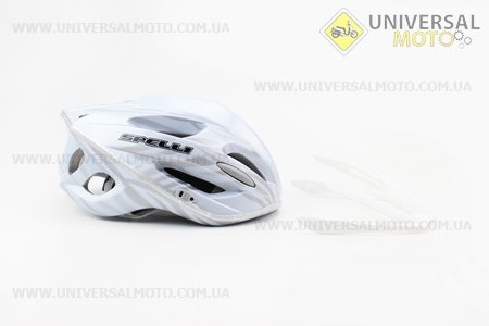Шлем велосипедный M (55-61 см) съемный козырек, 18 вент. отверстия, системы регулировки по размеру Divider и Run System SRS, бело-серый SBH-5900. SPELLI (Велоэкипировка / UM4080-V45)