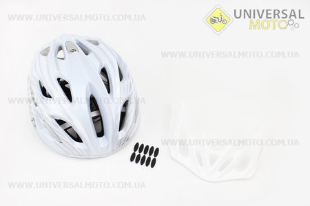 Шлем велосипедный M (55-61 см) съемный козырек, 18 вент. отверстия, системы регулировки по размеру Divider и Run System SRS, бело-серый SBH-5900. SPELLI (Велоэкипировка / UM4080-V45)