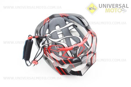 Шлем велосипедный M (55-61 см) съемный козырек, 18 вент. отверстия, системы регулировки по размеру Divider и Run System SRS, черно-красный SBH-5900. SPELLI (Велоэкипировка / UM4080-V48)