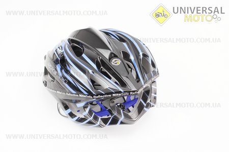 Шлем велосипедный M (55-61 см) съемный козырек, 18 вент. отверстия, системы регулировки по размеру Divider и Run System SRS, черно-синий SBH-5900. SPELLI (Велоэкипировка / UM4080-V49)