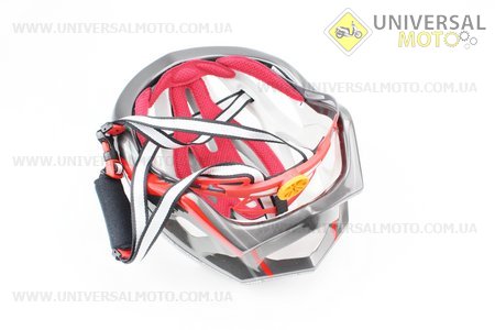 Шлем велосипедный L (59-65 см) съемный козырек, 16 вент. отверстия, системы регулировки по размеру Divider и Run System SRS, черно-красный SBH-5500. SPELLI (Велоэкипировка / UM4080-V53)