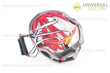 Шлем велосипедный M (55-61 см) съемный козырек, 16 вент. отверстия, системы регулировки по размеру Divider и Run System SRS, черно-красный SBH-5500. SPELLI (Велоэкипировка / UM4080-V58)