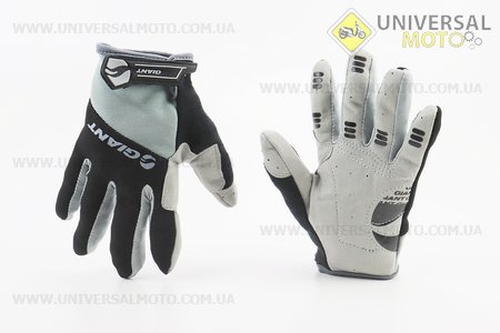 Перчатки M з м'якими вставками під долоню, чорно-сірі, НЕ оригінал. GIANT (Мотоекіпировка / UM4080-V76)