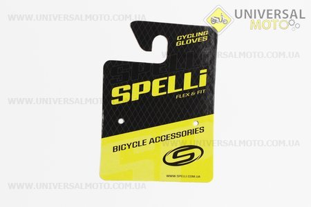 Перчатки без пальців S з гелевими вставками під долоню, чорні SBG-1457. SPELLI (Велоекіпировка / UM4080-V79)