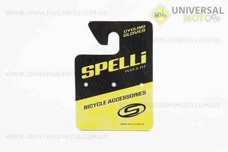 Перчатки без пальців S з гелевими вставками під долоню, чорно-червоні SBG-1457. SPELLI (Велоекіпировка / UM4080-V80)