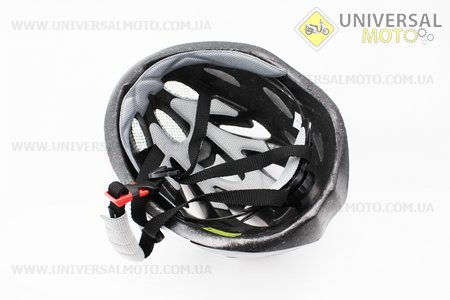Шолом велосипедний M (54-57 см) знімний козирок, 18 вент. отворів, системи регулювання за розміром Divider та Run System SRS, чорно-біло-червоний AV-01. AVANTI (Велоекіпировка / UM4081-V04)
