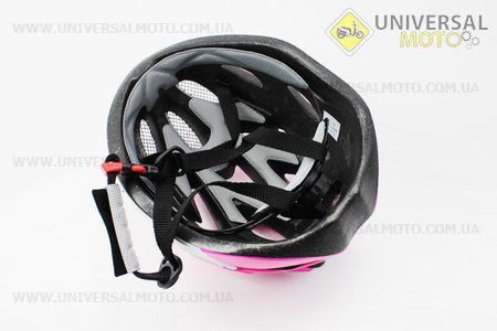 Шолом велосипедний M (54-57 см) з'ємний козирьок, 18 вент. отвори, системи регулювання за габаритом Divider і Run System SRS, біло-рожевий AV-01. AVANTI (Велоекіпировка / UM4081-V09)