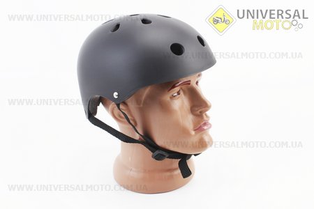 Шолом велосипедний дитячий, 11 вент. отворів, система регулювання за розміром Divider, чорний матовий. Китай (Велоекіпировка / UM4081-V23)