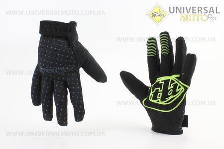 Рукавички L чорно-сірі, з силіконовими вставками, НЕ оригінал. Troy Lee Designs (Мотоекіпировка / UM4081-V27)