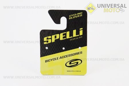 Перчатки без пальців L з гелевими вставками під долоню, чорно-сірі SBG-1457. SPELLI (Велоекіпировка / UM4081-V88)