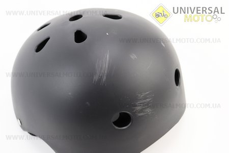 УЦІНКА Шолом велосипедний дитячий, 11 вент. отворів, система регулювання за розміром Divider, чорний матовий (подряпини, див. фото). Китай (Велоекіпировка / UM4082-V37)