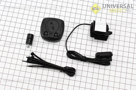 Велокомп'ютер 15-функцій, дротовий, 1.5" дисплей, чорний YS-468B (без батарейок). Китай (Велоаксесуари / UM4090-V20)