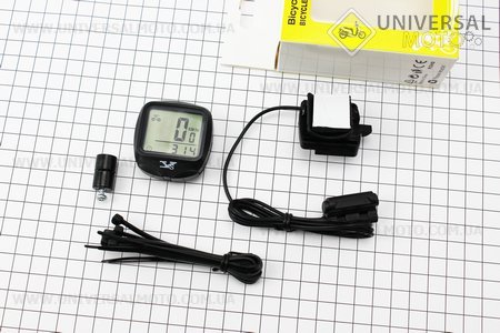 Велокомп'ютер 15-функцій, дротовий, 1.5" дисплей, чорний YS-468B (без батарейок). Китай (Велоаксесуари / UM4090-V20)