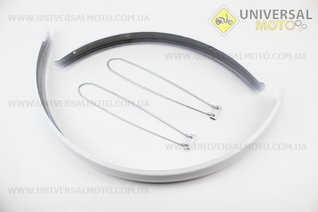 Щитки стальные 26" комплект, белые. Украина (Велоаксессуары / UM4091-V20)