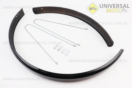 Щитки стальные 26" комплект, черные. Украина (Велоаксессуары / UM4091-V21)