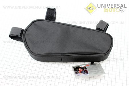 Сумка под раму треугольная, крепл. на липучке, черная SFB-11W