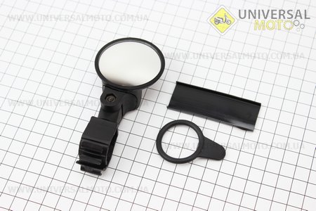 Зеркало круглое, регулируемое, угол настройки 360°, черное SBM-4066. SPELLI (Велоаксессуары / UM4091-V47)