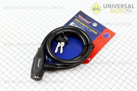 Замок протиугінний тросовий 800х10мм під ключ, TY420. Tonyon (Різне / UM4091-V50)