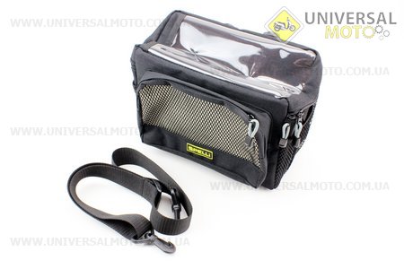 Сумка на руль, с водонепроницаемым отделением для карты, крепл. на липучке, черная SHB-4246. SPELLI (Велоаксессуары / UM4091-V94)